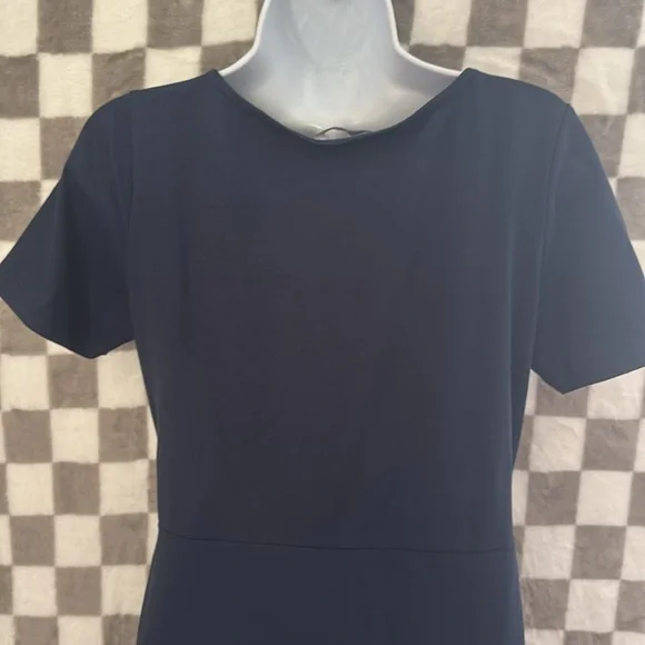 Mast & Harbour Women’s Navy Blue Solid Sheath Dress Size M/Medium - Picture 5 of 13